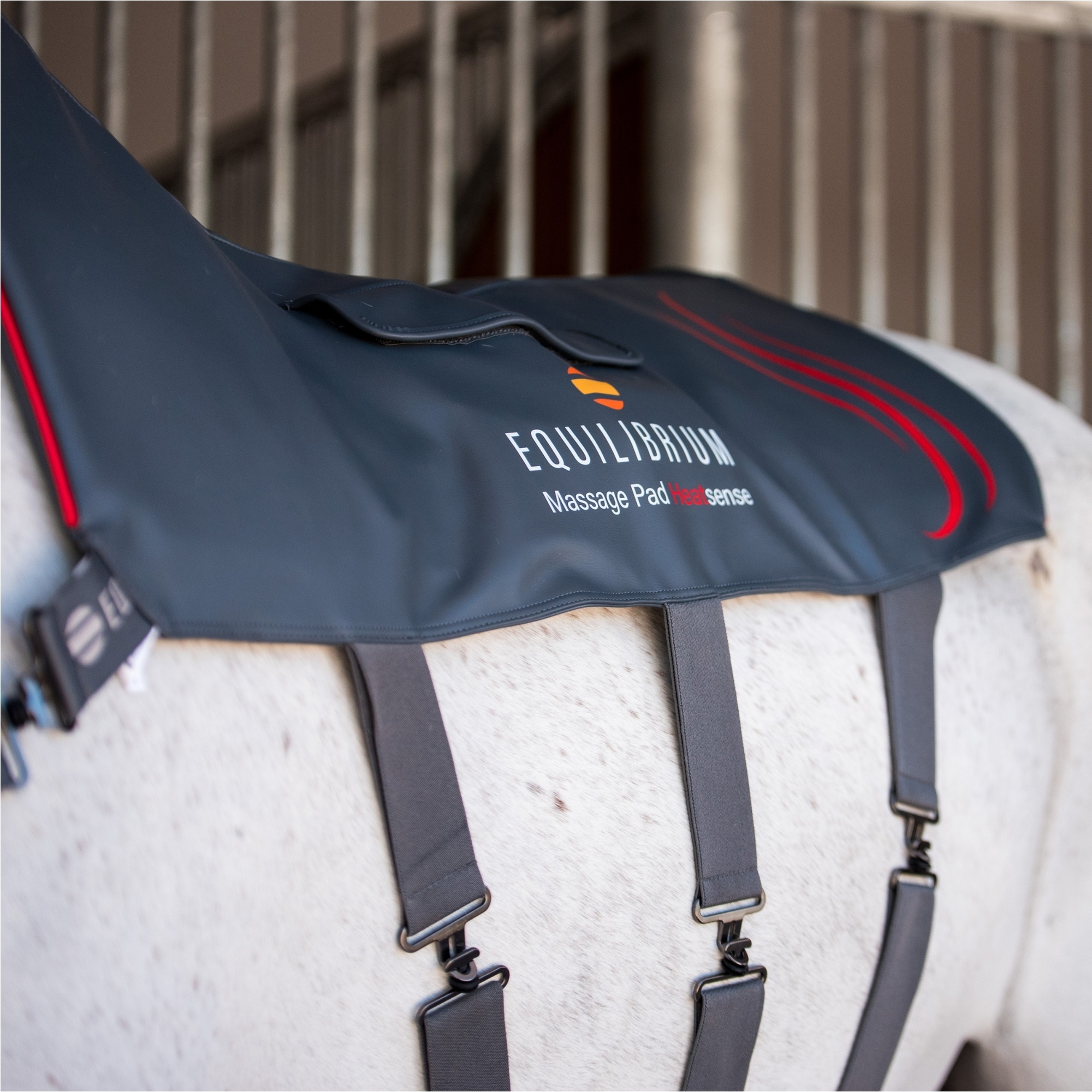 2025 Equilibrium Heatsense Horse Massage Pad 35864 - Grey